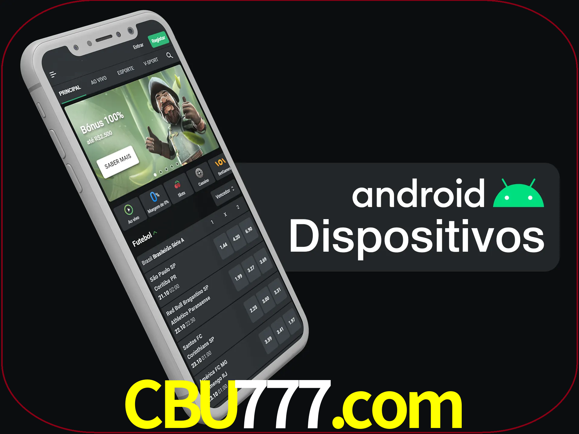 O aplicativo suporta a maioria de todos os dispositivos Android.